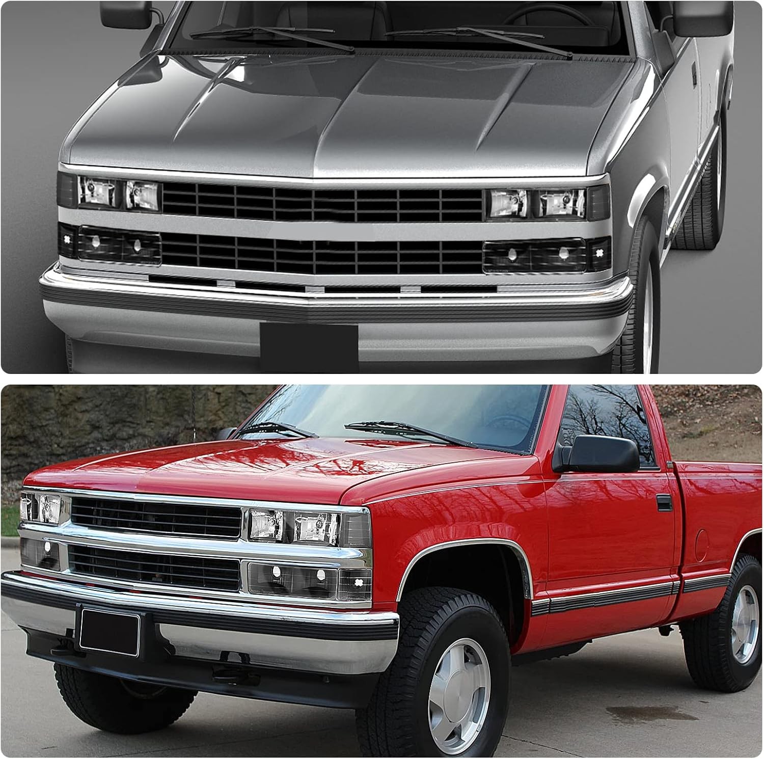 Headlight Assembly with 1994-1999 Chevy Silverado 1500 2500 3500, Suburban 1500