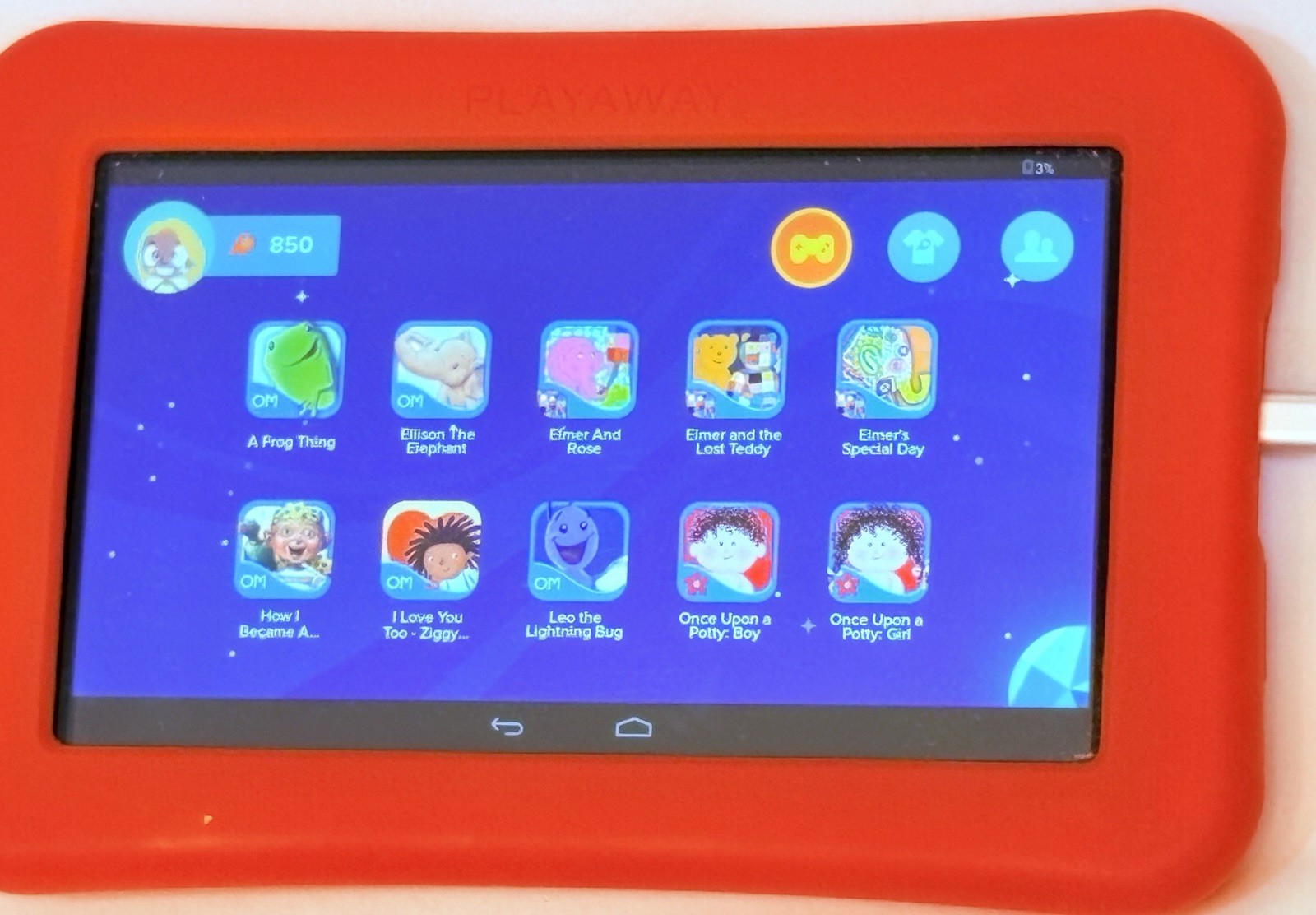 Lot- 12 Playaway Launchpad Kids Tablets w/ 1 Charger Adapter (Ages 3+)