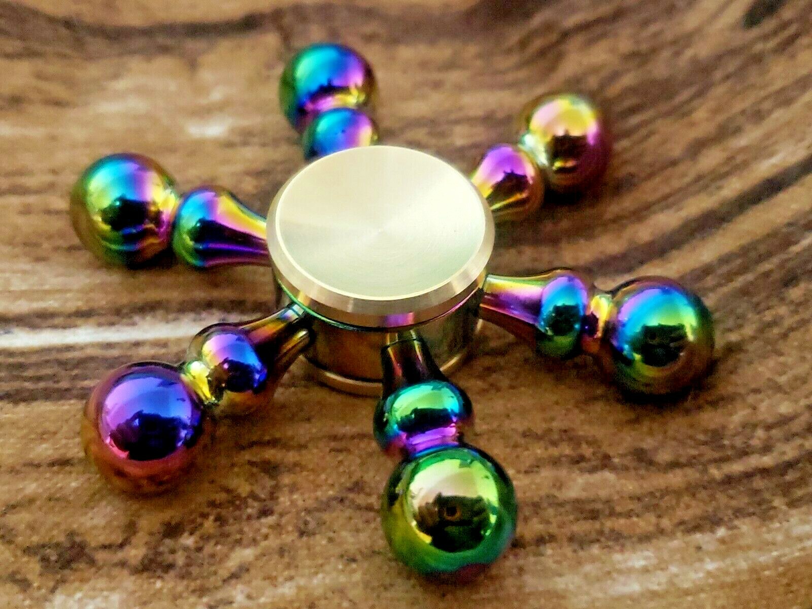 Multi Color Solid Brass Fidget Spinner Toy Good Quality Removable Bearing ADHD