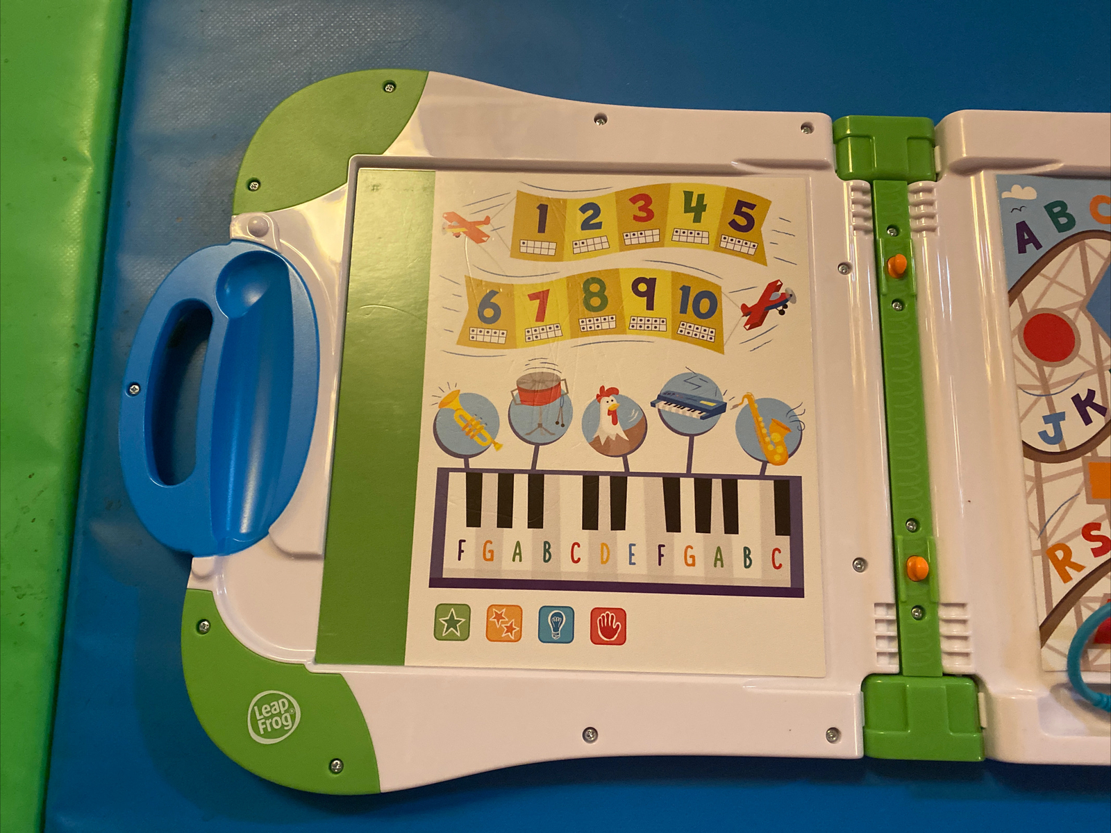 LeapFrog Leap Start White/Green/Blue Learning System — Tested/Reset