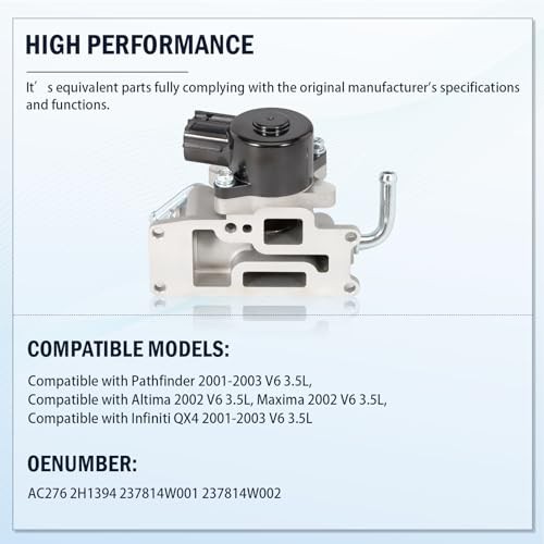 237814W001 Idle Air Control Valve for Pathfinder 2001-2003, Altima 2002, Maxima