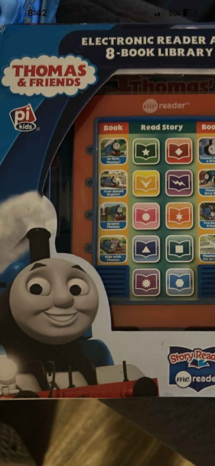 PI Kids Thomas & Friends Electronic Reader with 8-Book Library, Ages 4-7