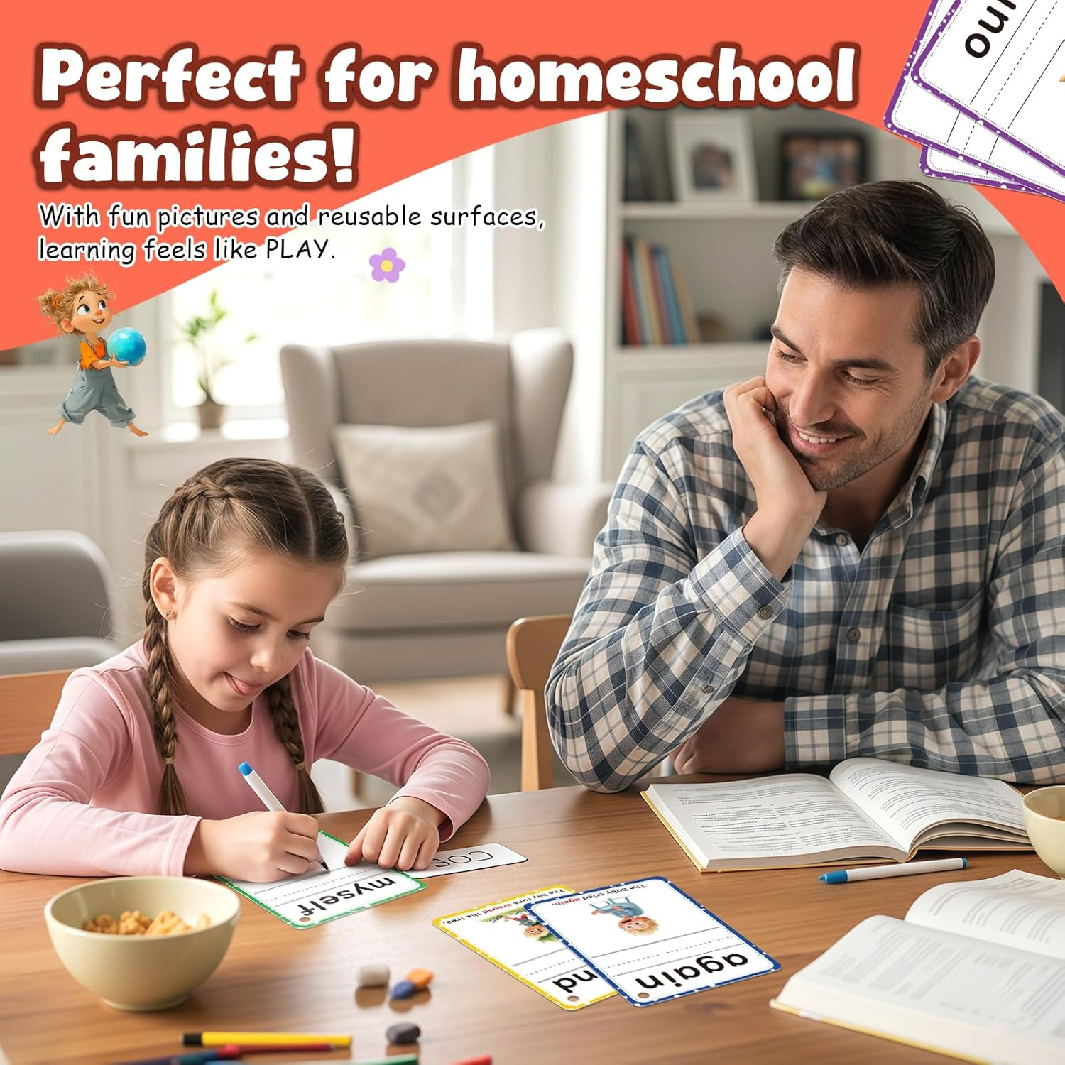 Sight Words Flash Cards Kindergarten, Flash Cards for Kids Ages 4-8, 250 Dolch S