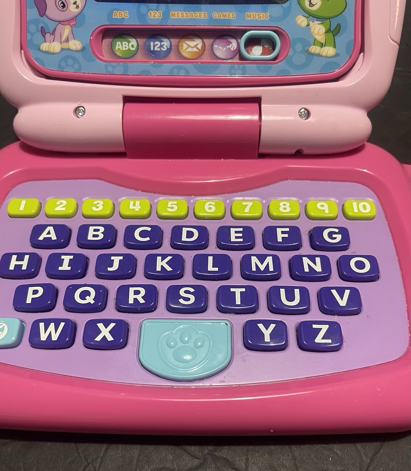 LeapFrog 2 In 1 Leaptop Touch Laptop Tablet Computer For Kids Pink Tested