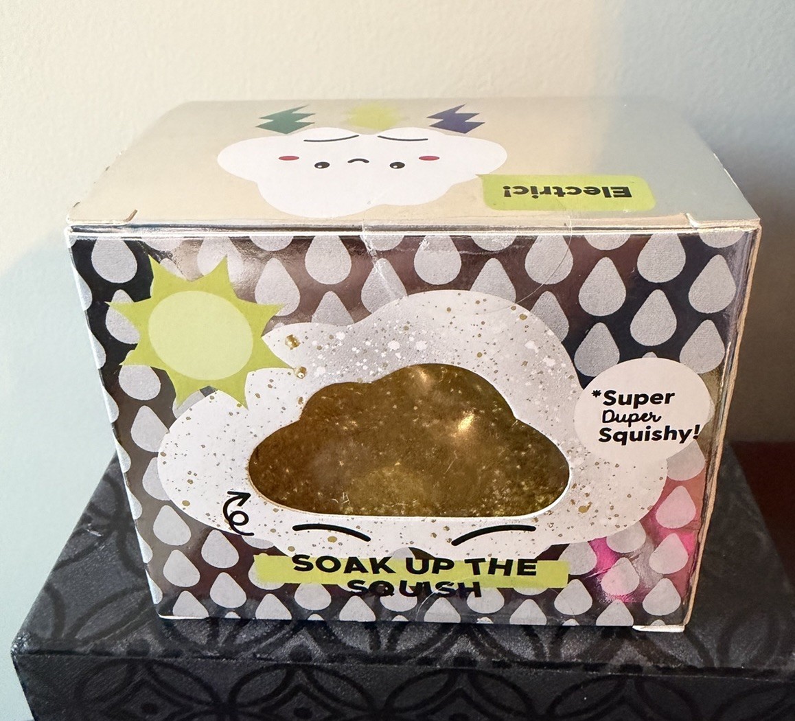 J’Adore Glitter Cloud Gold Squish Squishy New In Box