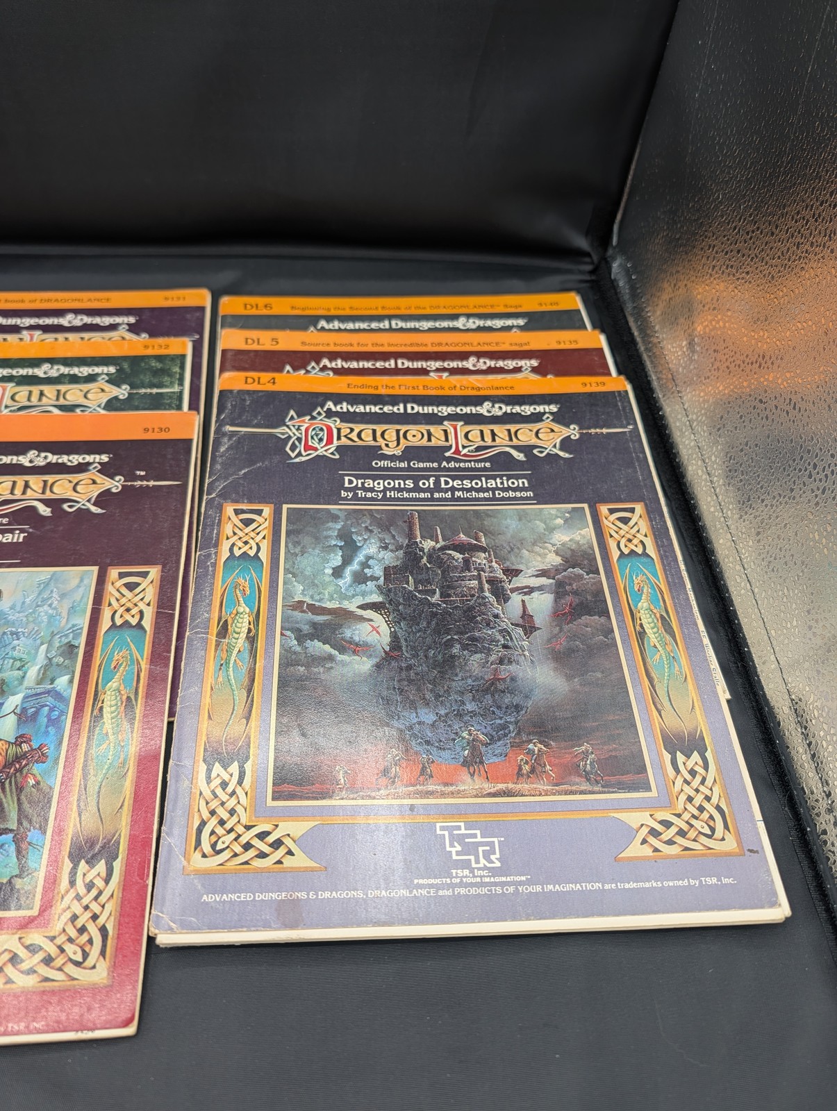Dragonlance DL1-DL6 Complete Lot AD&D 1st Ed TSR 1984-85 Modules with Maps VG