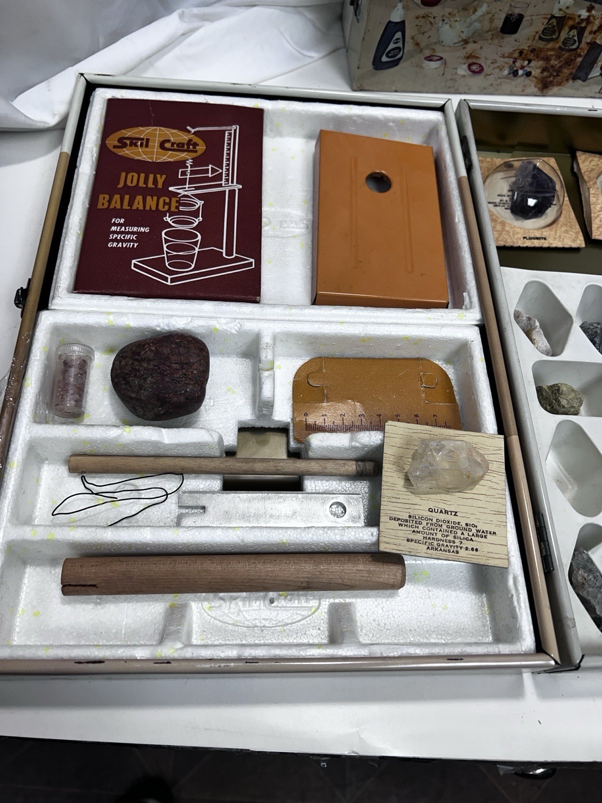 3 1960s Science Kits: Skil-Craft Chemistry & Microscope Remco Weather Station