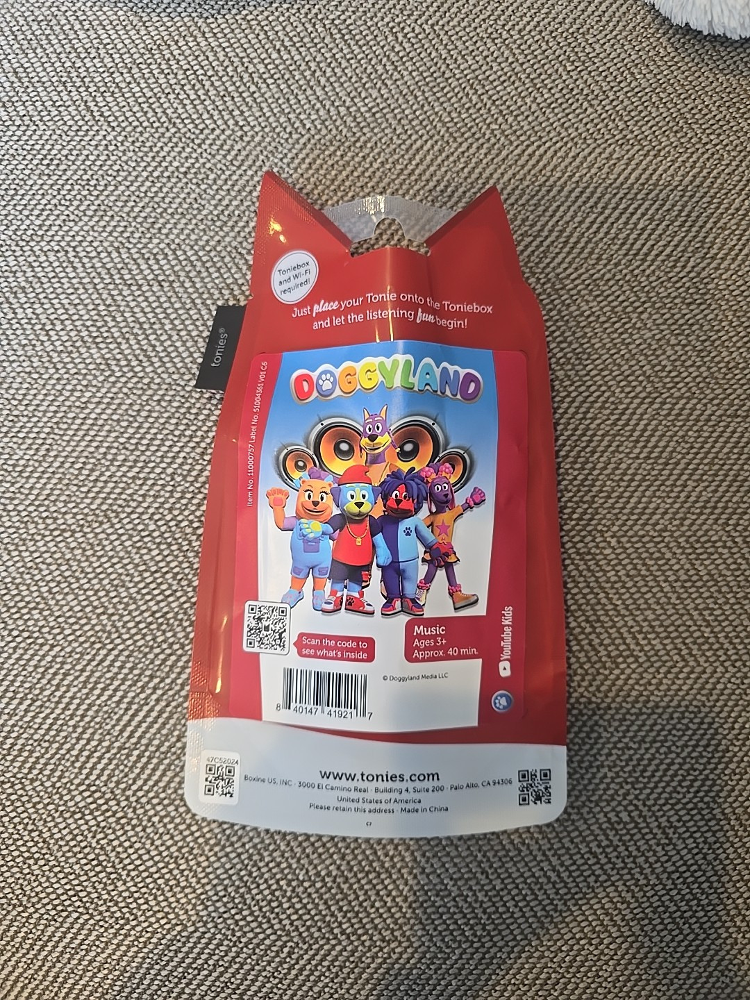 Doggyland Tonie Audio Play Character Snoop Dogg Toniebox Bow Wizzle