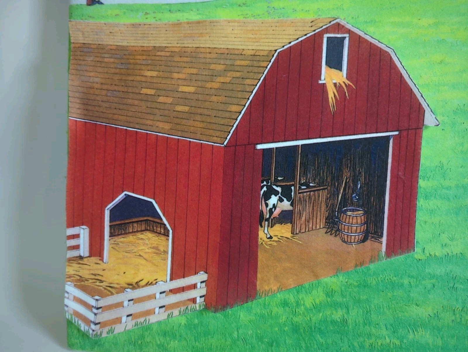 Felt Farm Animal Story Set Large 31″ X 23″ W/ 42 Animals, Buildings, Farmers Etc