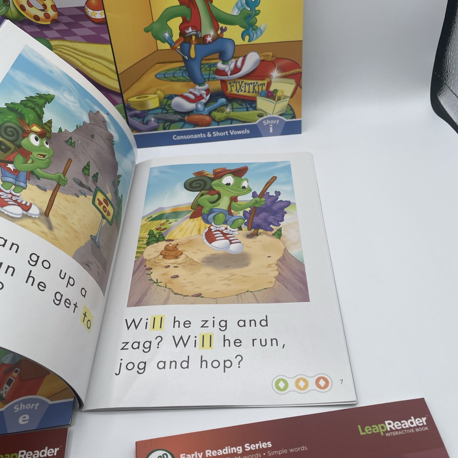 Leap Frog Learn With Leap 10 DVD Set With 6 Books Leaped Reader Pen w USB READ