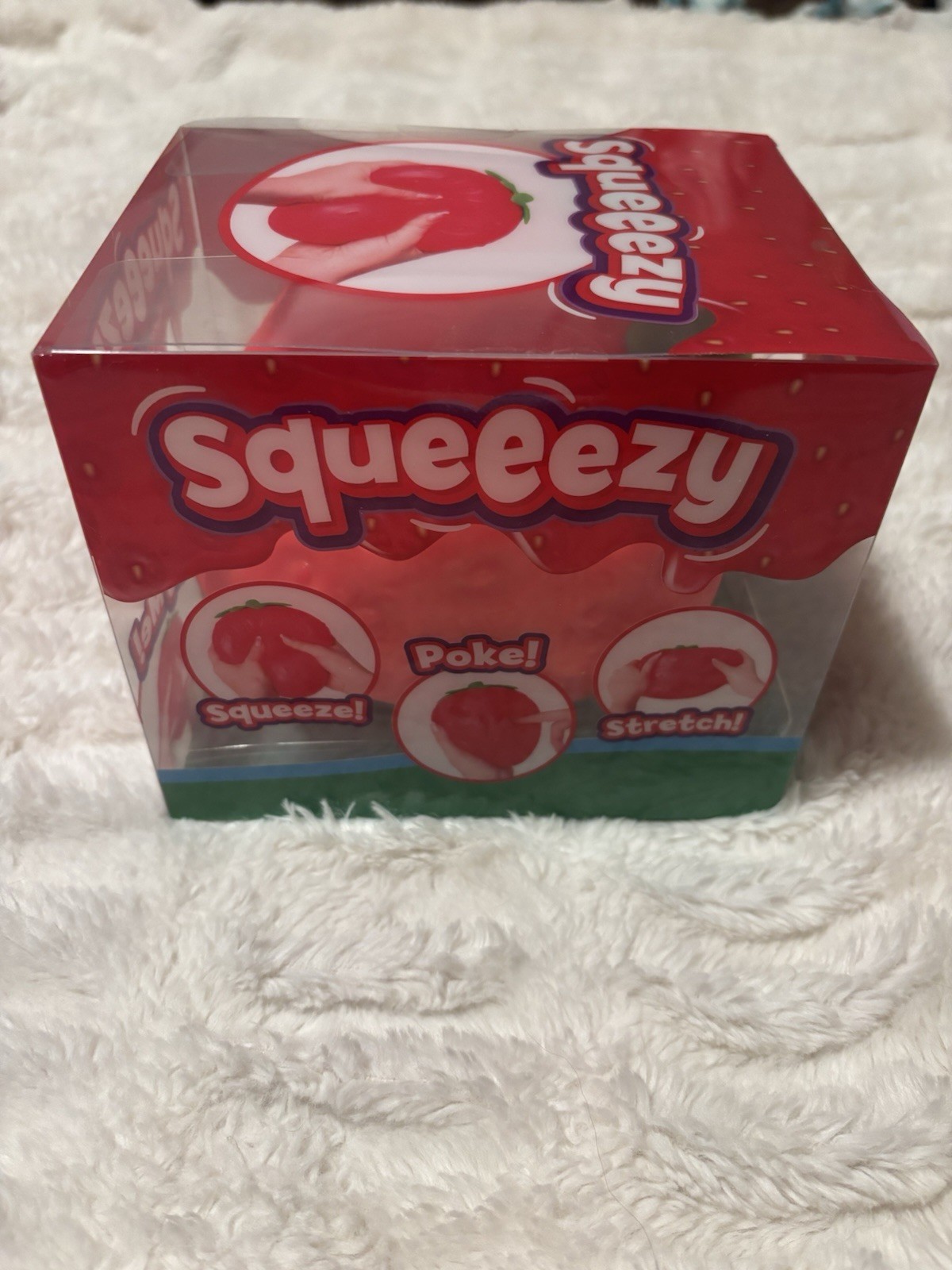 Sunny Days Jumbo Squeezy Strawberry Squishy Toy Stress Relief
