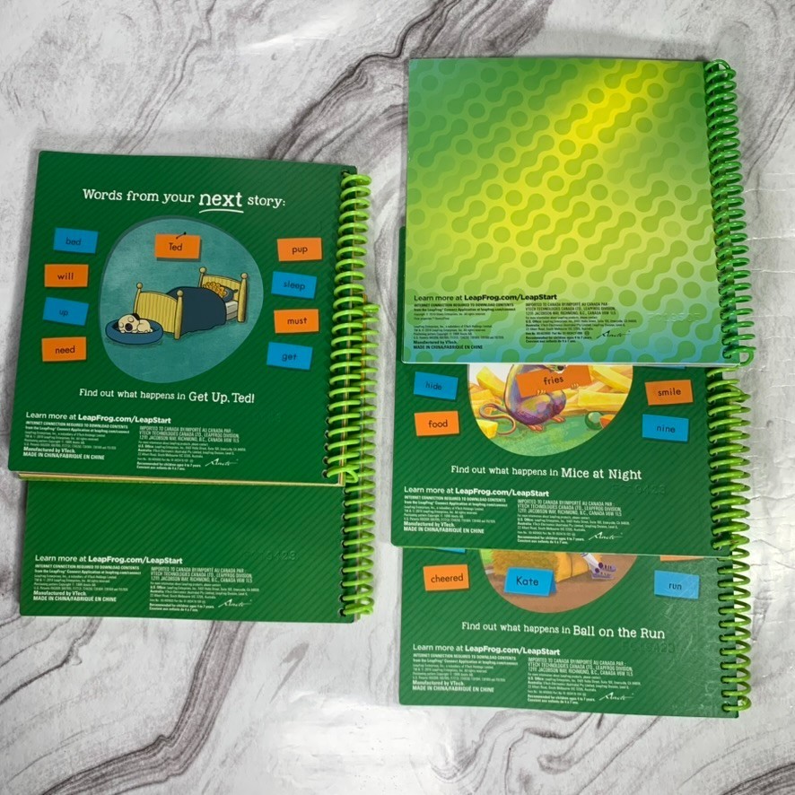 Leapfrog LeapStart Learn to Read Lot of 5 Early Reading Ages 4-7