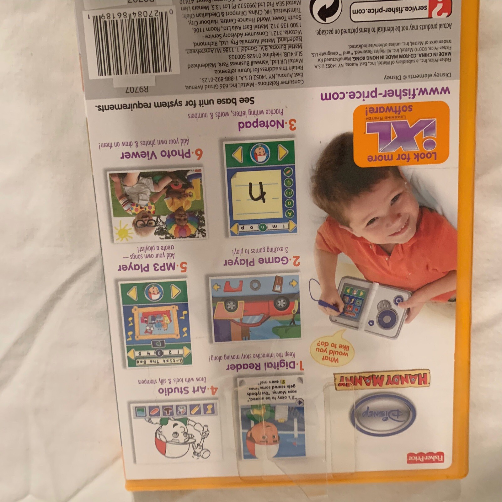 Kids fisher Price Handy Manny 1XL Learing System 6 Ways To Learn Ages 3-7 New