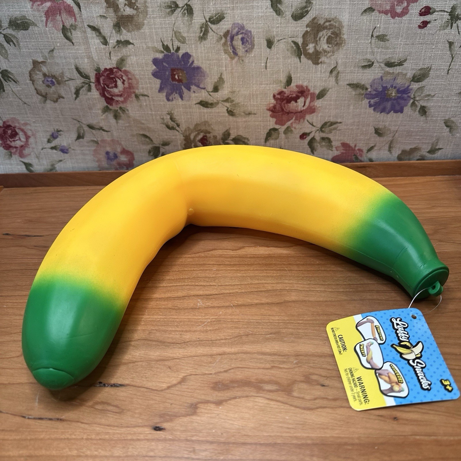 Sunny Days Squeezy Banana Yellow Squishy Toy TikTok Stress Relief Sensory Fun