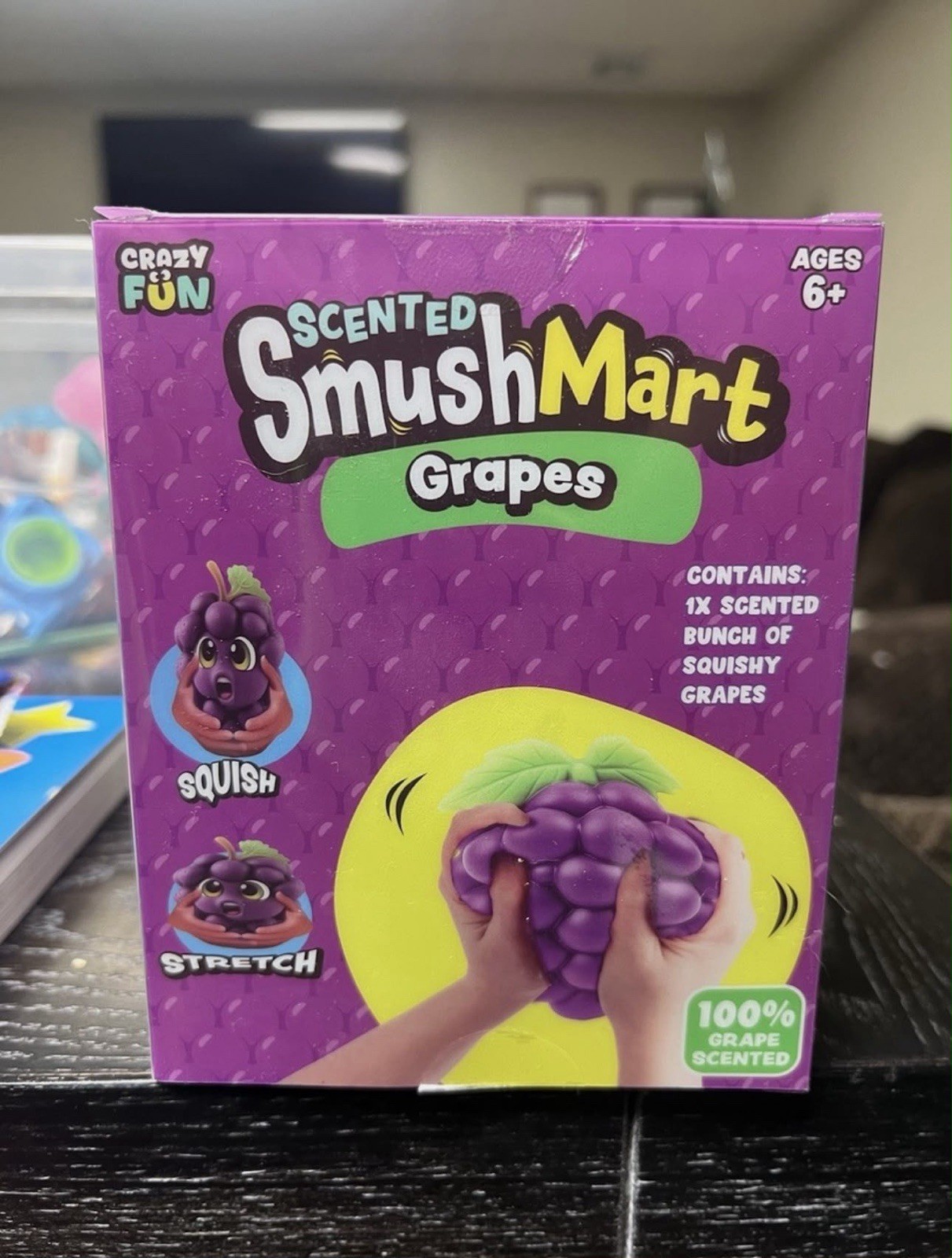 Viral SmushMart Grape Squishy Scented Squeezy Toy FAST SHIPPING