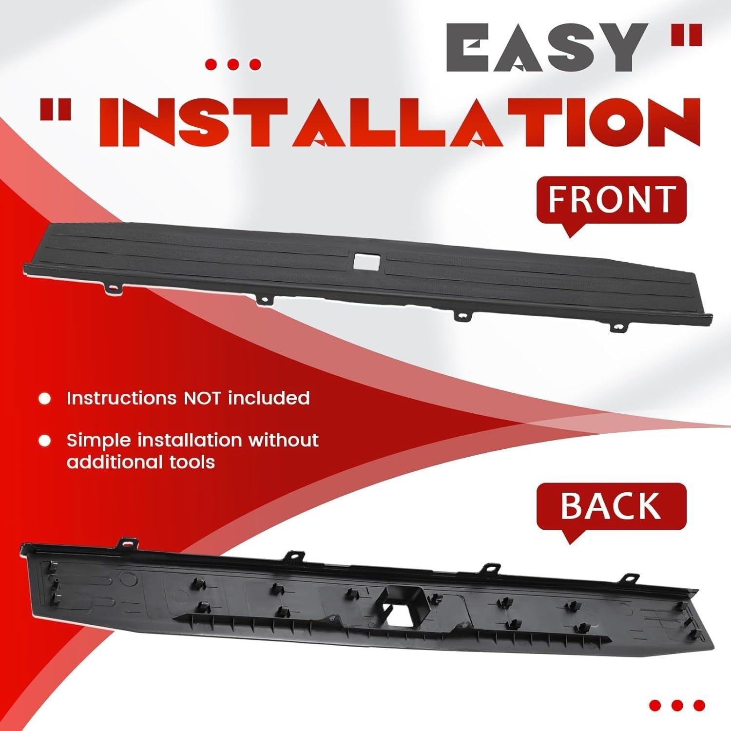17-22 Ford F250 F350 Flex Step Tailgate Molding Top Trim Cap Cover Set FO1904134