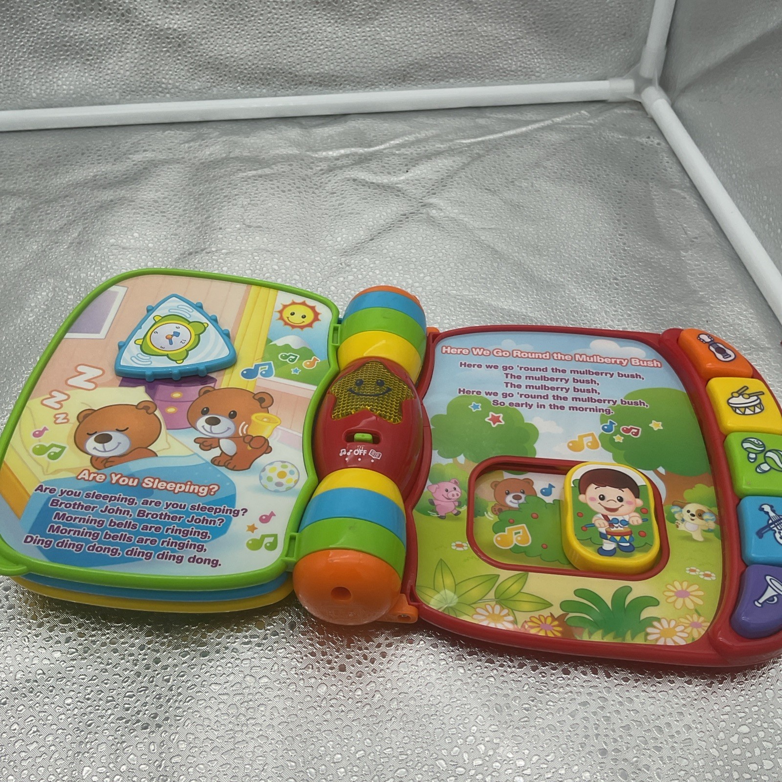 VTech Musical Rhymes Book | Red Interactive Nursery Rhyme Toy | Lights & Sounds