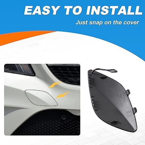 Car Front Bumper Tow Hook Cover Fit for Mercedes Black Right Passenger Side