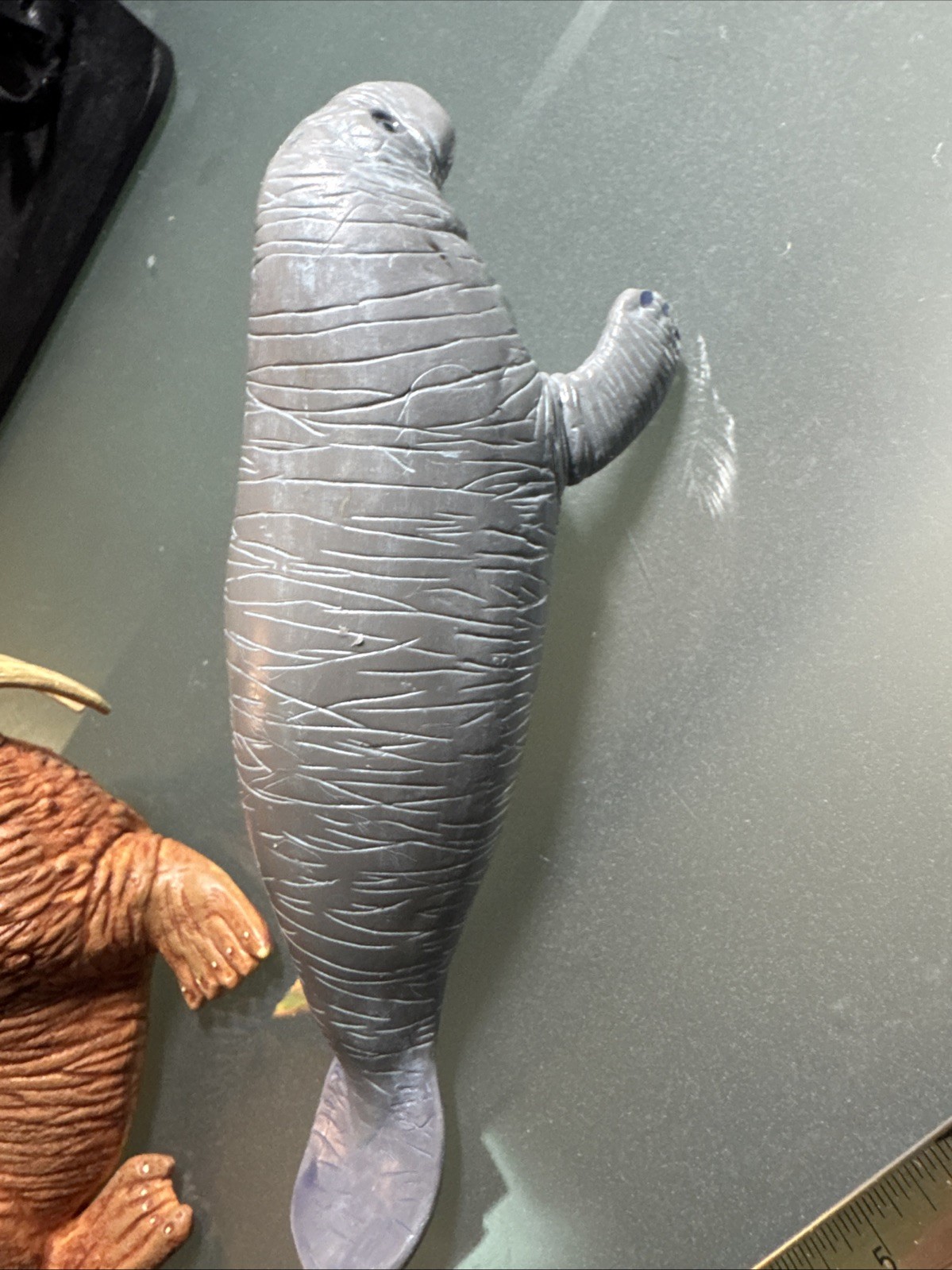 Vintage PVC Manatee Adult Safari Ltd 1996 6” Gray Aquatic & Walrus 1994 6”