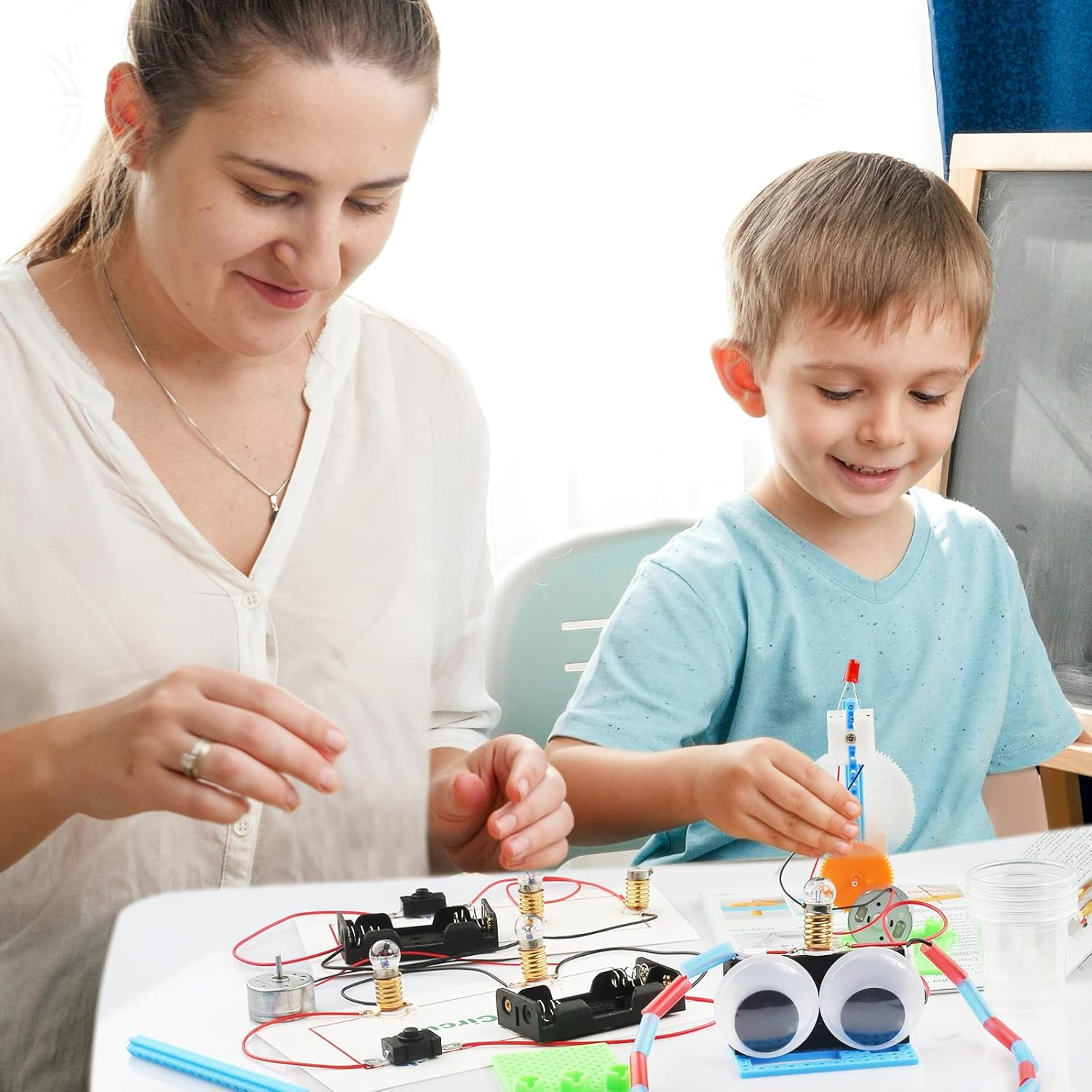 Science Circuit Kit Electricity for Kids, STEM Light Bulb Experiment, Electric
