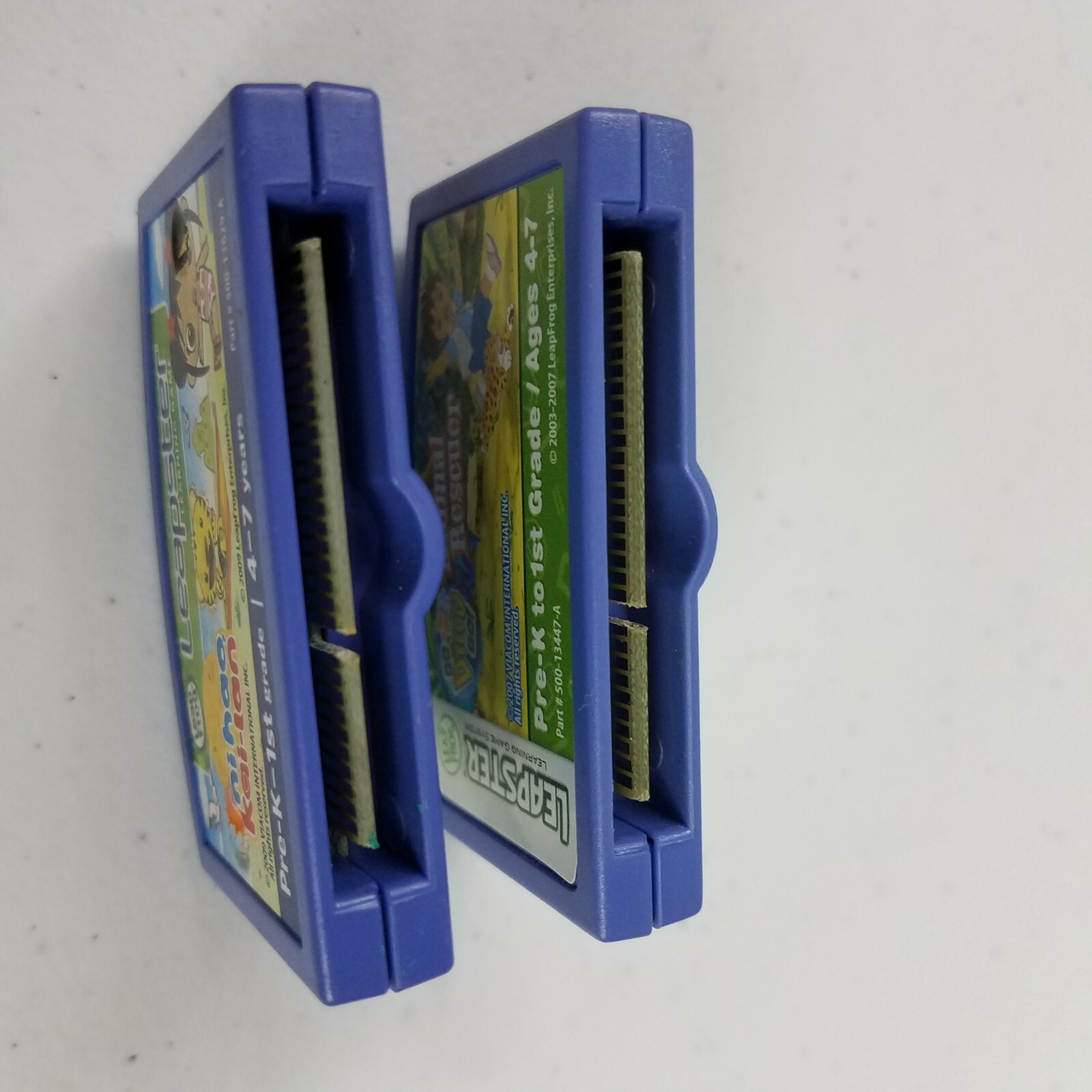 Leap Frog Leapster Learning Games Educational Lot of 2 Pre K 1st Grade