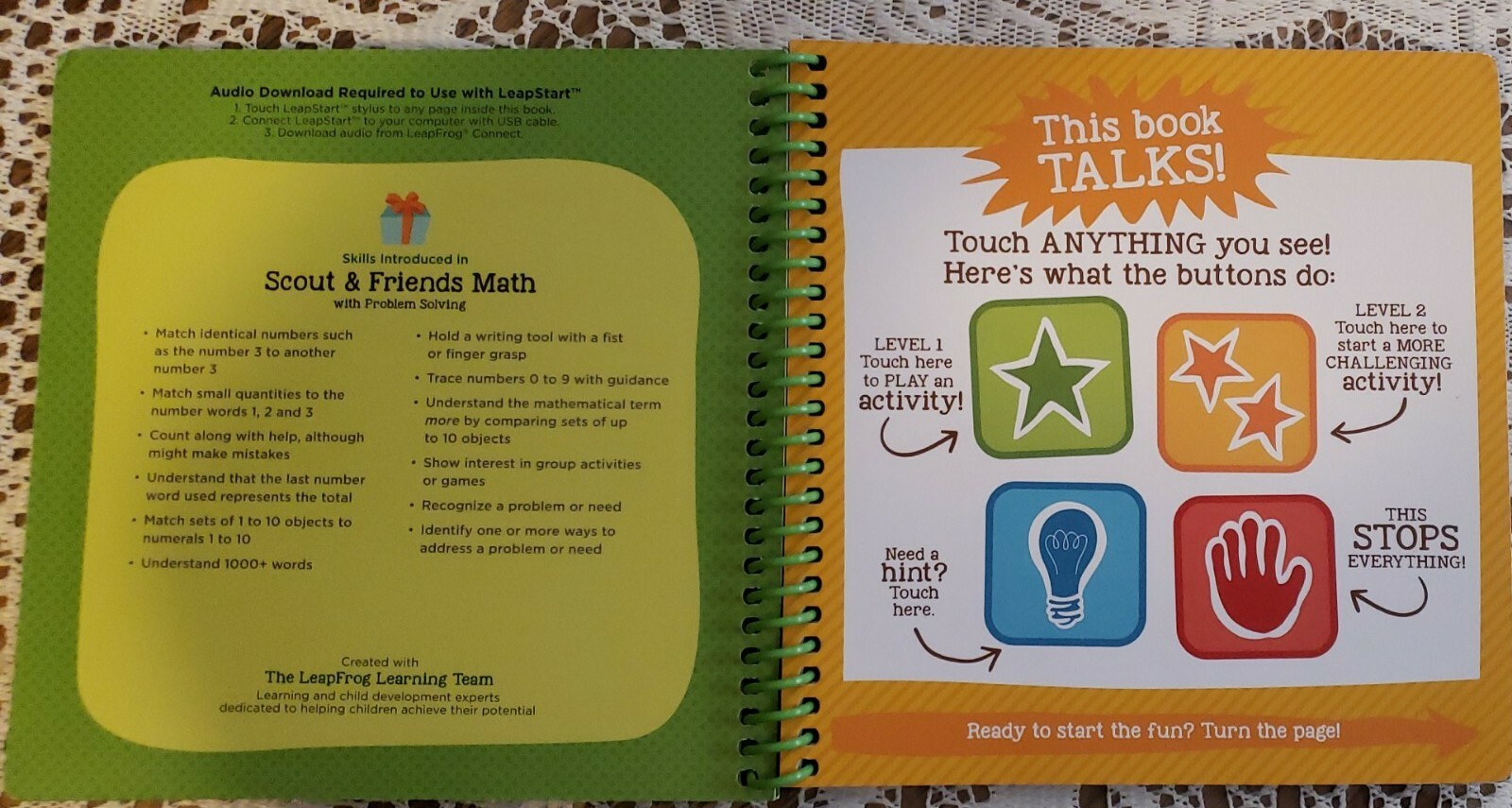 Leap Frog Leap Start Scout & Friends – Math Level 1 PreSchool NEW 40+ Activities