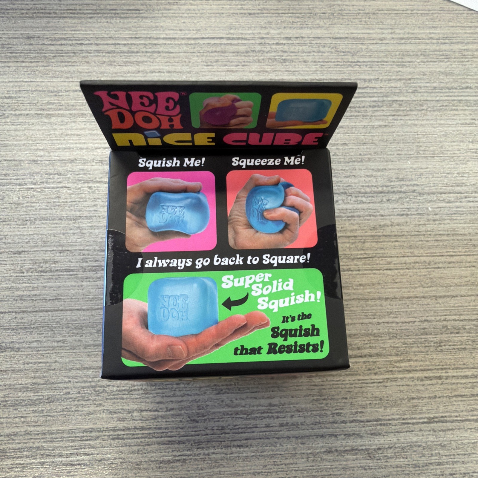 Nee Doh Nice Cube Pink Ice Super Solid Squish Authentic NEW, Fidget