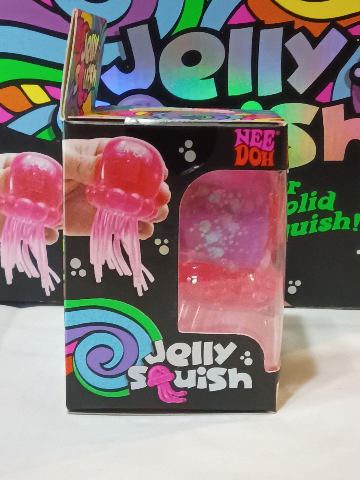 Authentic NeeDoh 🩷 PINK Jelly Squish Jellyfish Fidget Sensory Toy Schylling