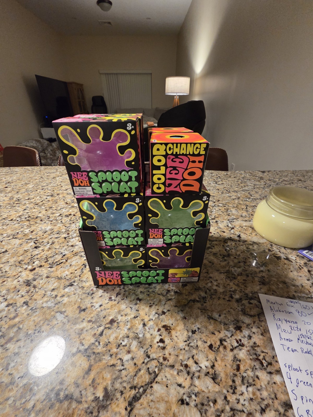 NeeDoh Sploot Splat (15) and Color Change (2) Lot of 17 total