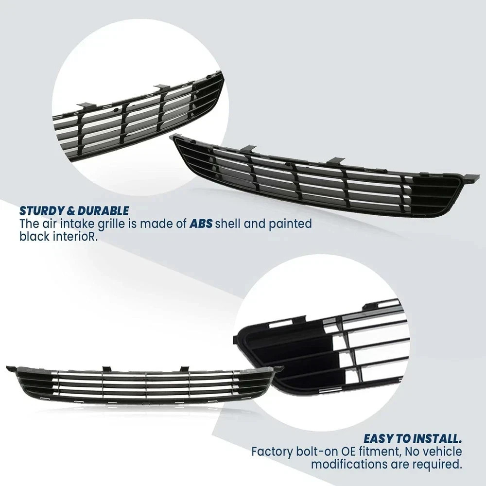 Front Bumper Mesh Air Intake Grille For 2009-2010 Toyota Corolla Black