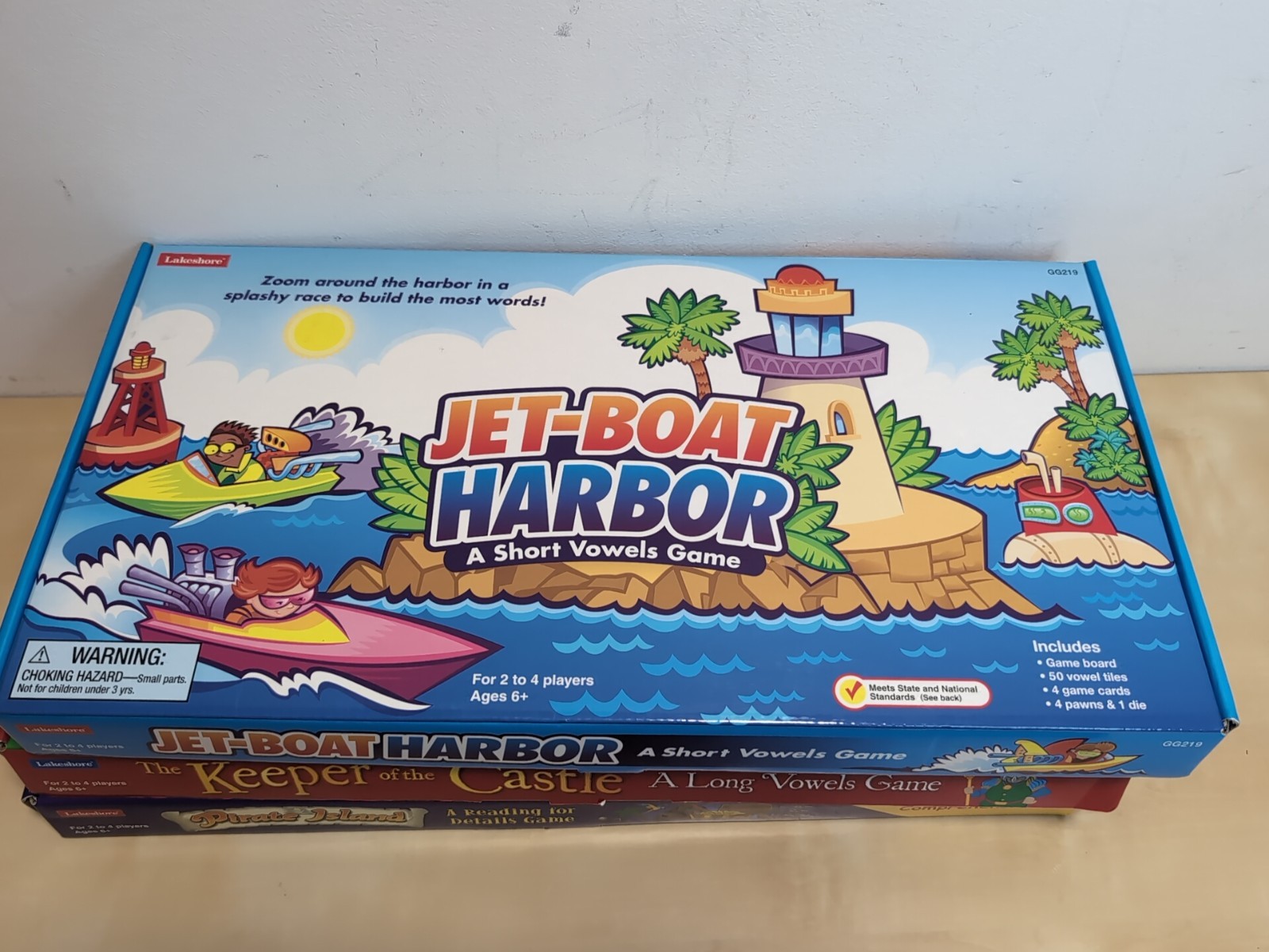 Lakeshore Learning Lot Of 4 Board Games Reading Ages 6+ Home School Complete