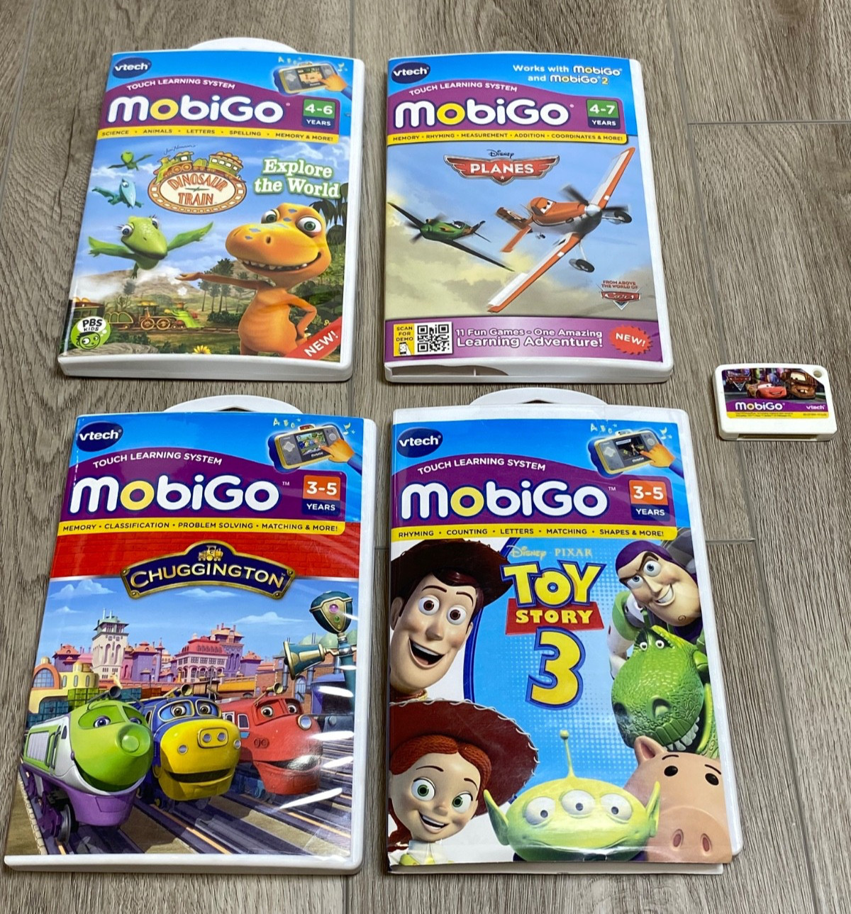 Lot of MobiGo Games VTech Disney Toy Story 3 Planes Cars Chuggington Dino Train