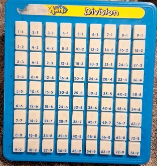 Magic Math Machine Division Learning Game Push Button Educational Homeschooling