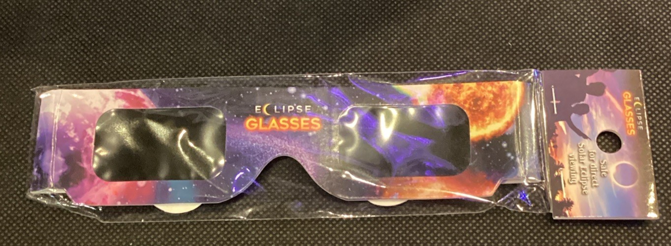 Set Of 5 Solar Eclipse Glasses (SAFE FOR DIRECT VIEWING, BLOCKS 100% RADIATION)