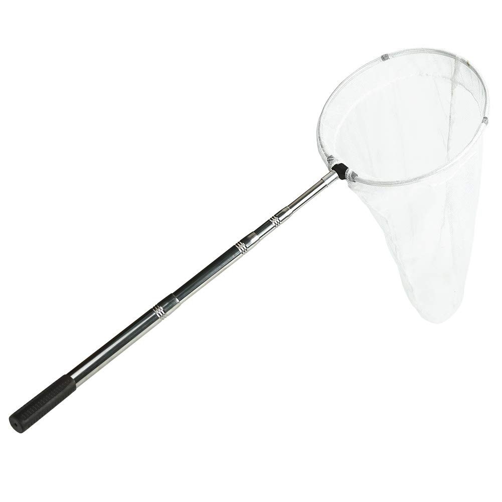 12 Inch Ring 24 Inch Net Depth Butterfly Insect Catching Net Extendable Handle