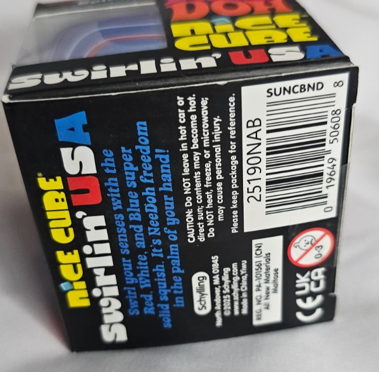 Needoh Nice Cube Swirlin USA Sealed Brand New in Box Nee Doh