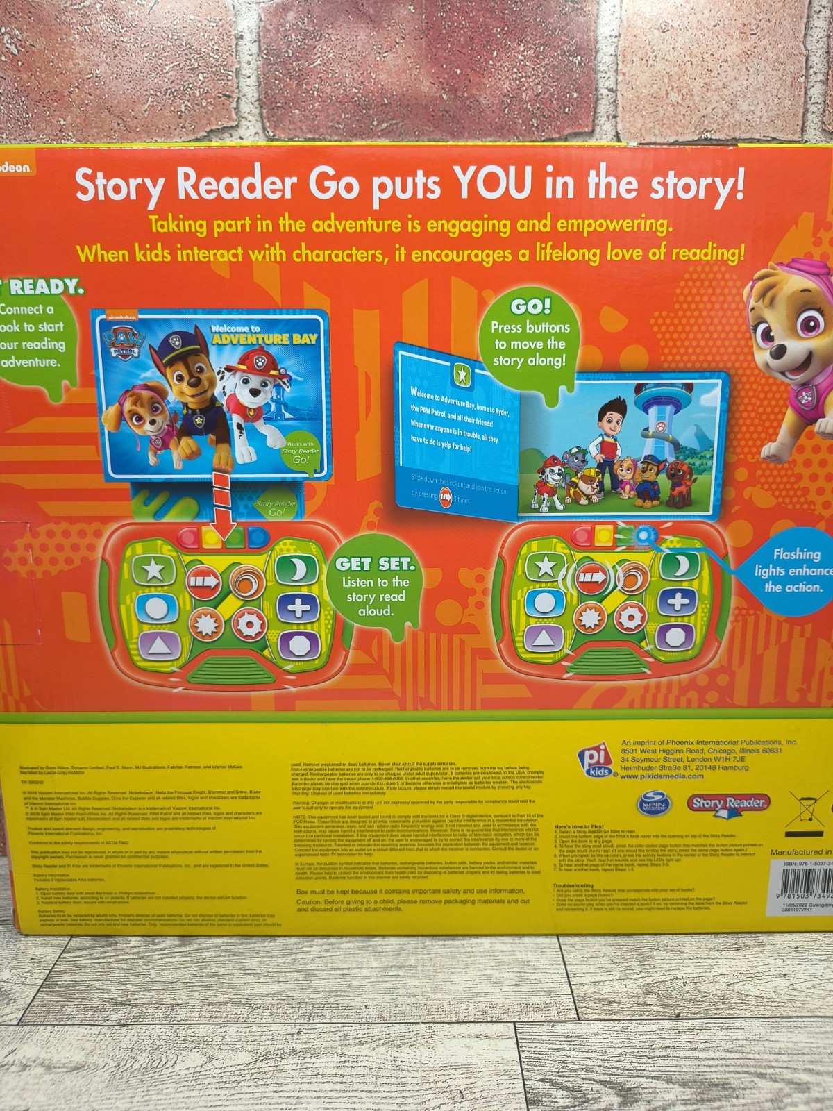Nickelodeon Story Reader Go! Electronic Reader 8 Book Library New In Box