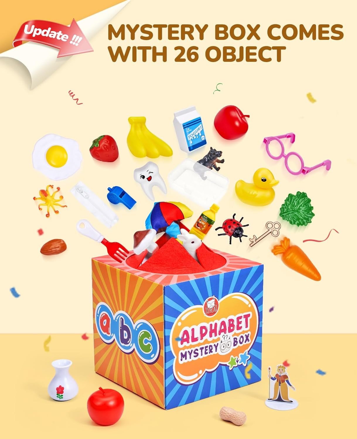 Fun Mystery Alphabet Box – 26 Letter Sorting & Matching Game for Kids