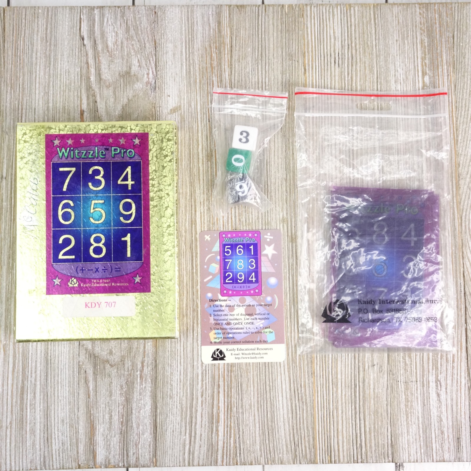 Witzzle Pro KDY 707 Card Dice Game – Kady Educational Resources Learning Math