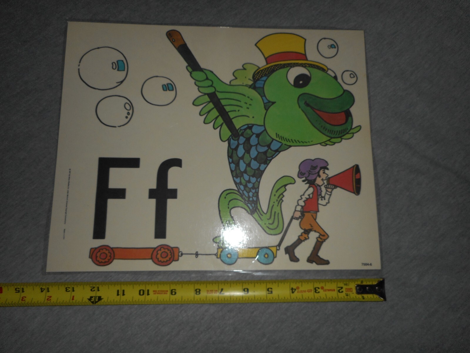 Vintage 1977 Milton Bradley Alphabet Poster Cards Electric Company Set USA MADE