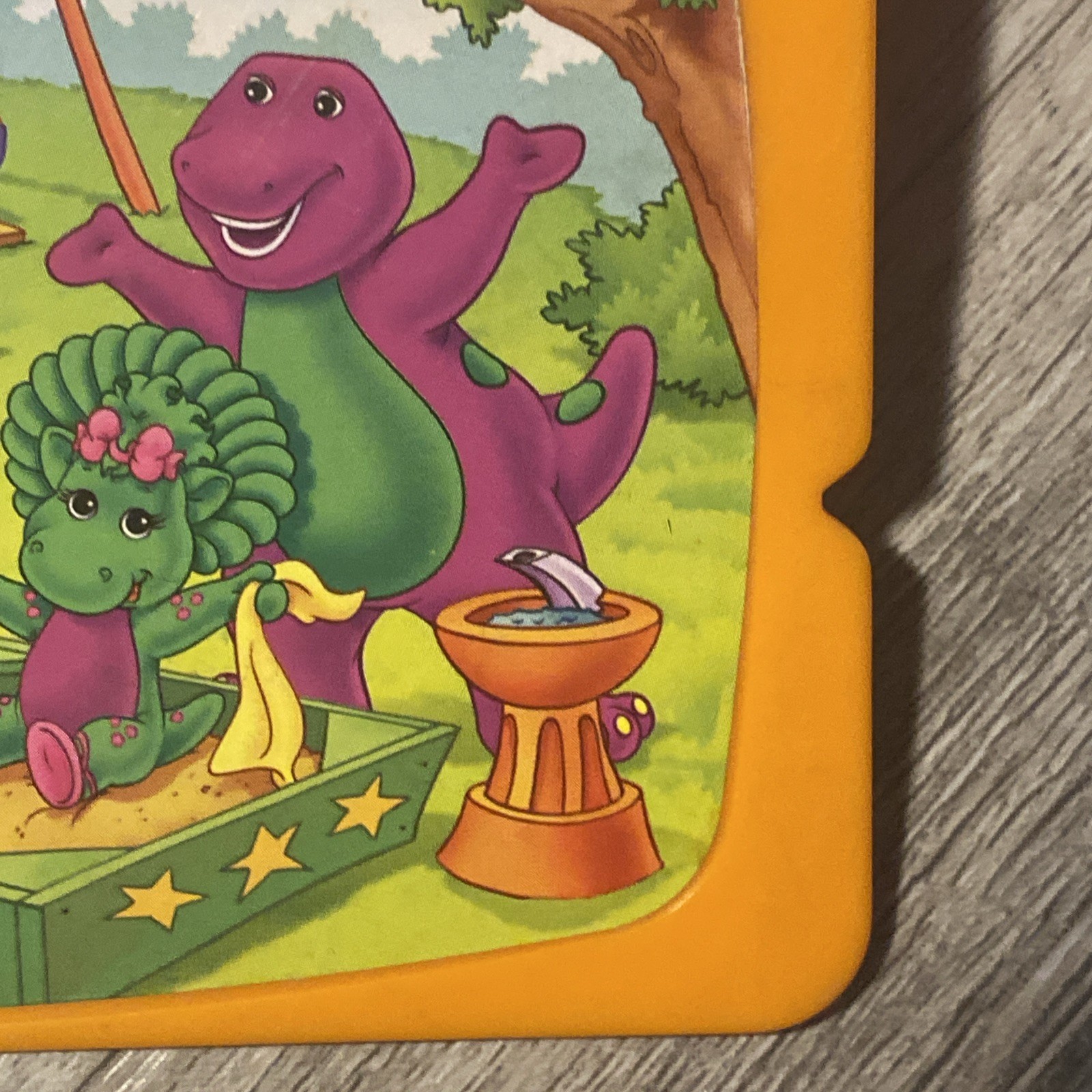 VINTAGE Barney And Friends Kids Learning Laptop Toy – 2 REPLACEMENT STORY CARDS
