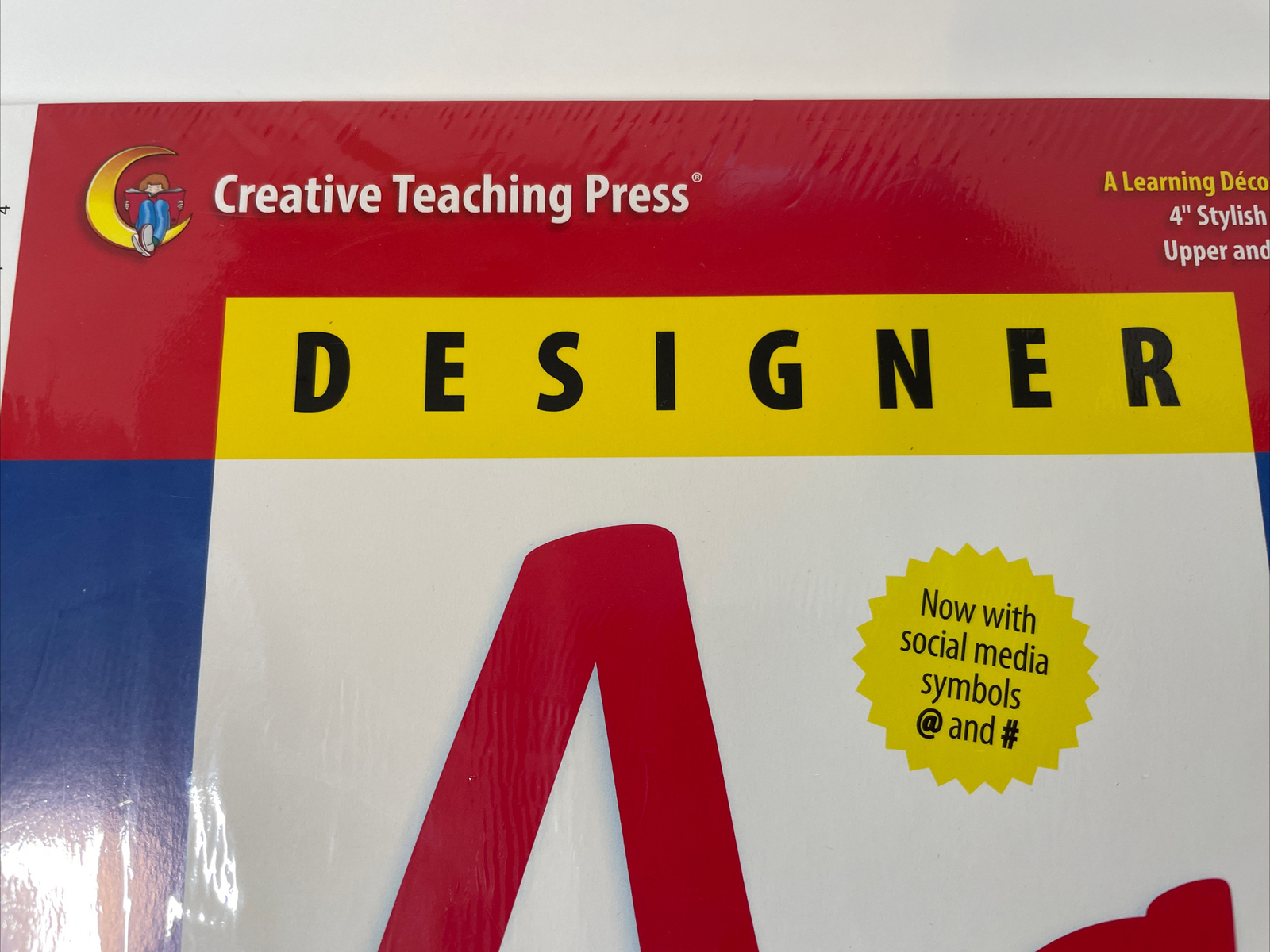 Alphabet Letters Creative Teaching Press Red 4″ Designer 235ct Classroom Crafts