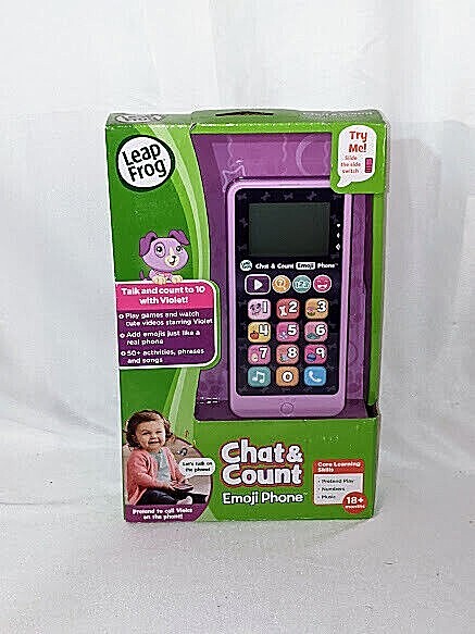 LeapFrog Chat and Count Emoji Phone Purple NEW