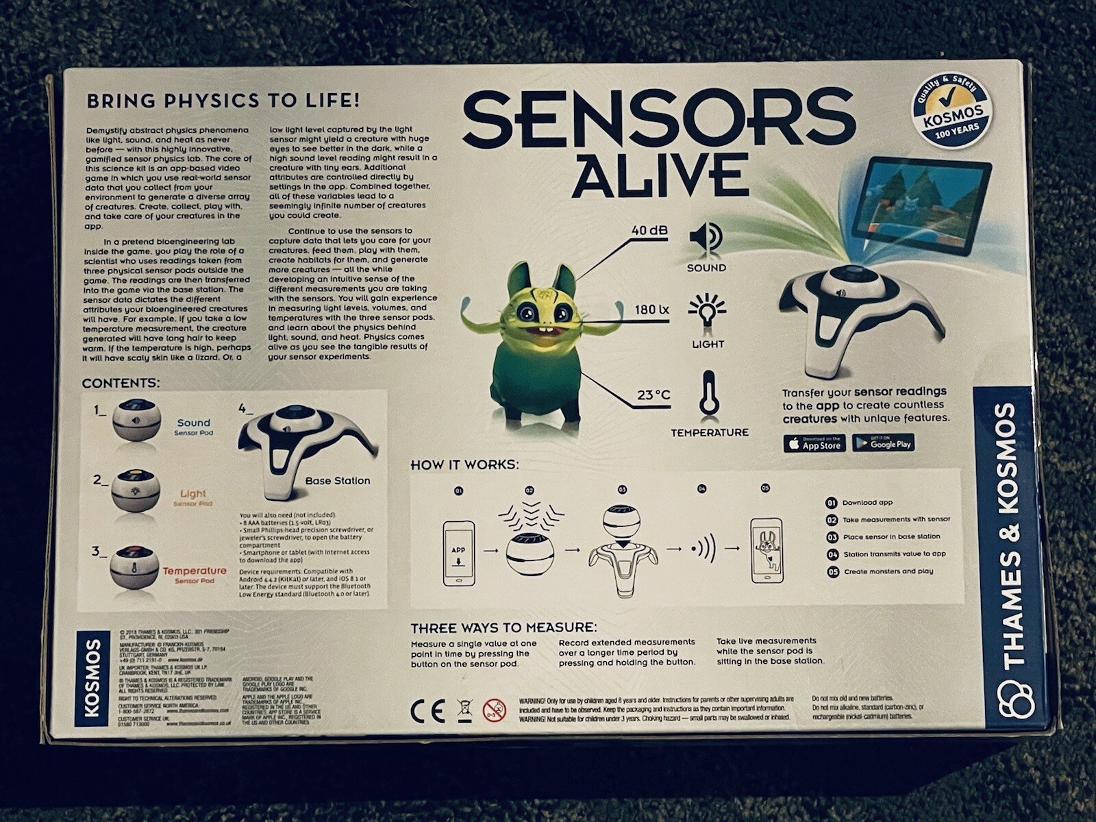 Thames & Kosmos Sensors Alive: Bring Physics to Life STEM Science Experiment Kit