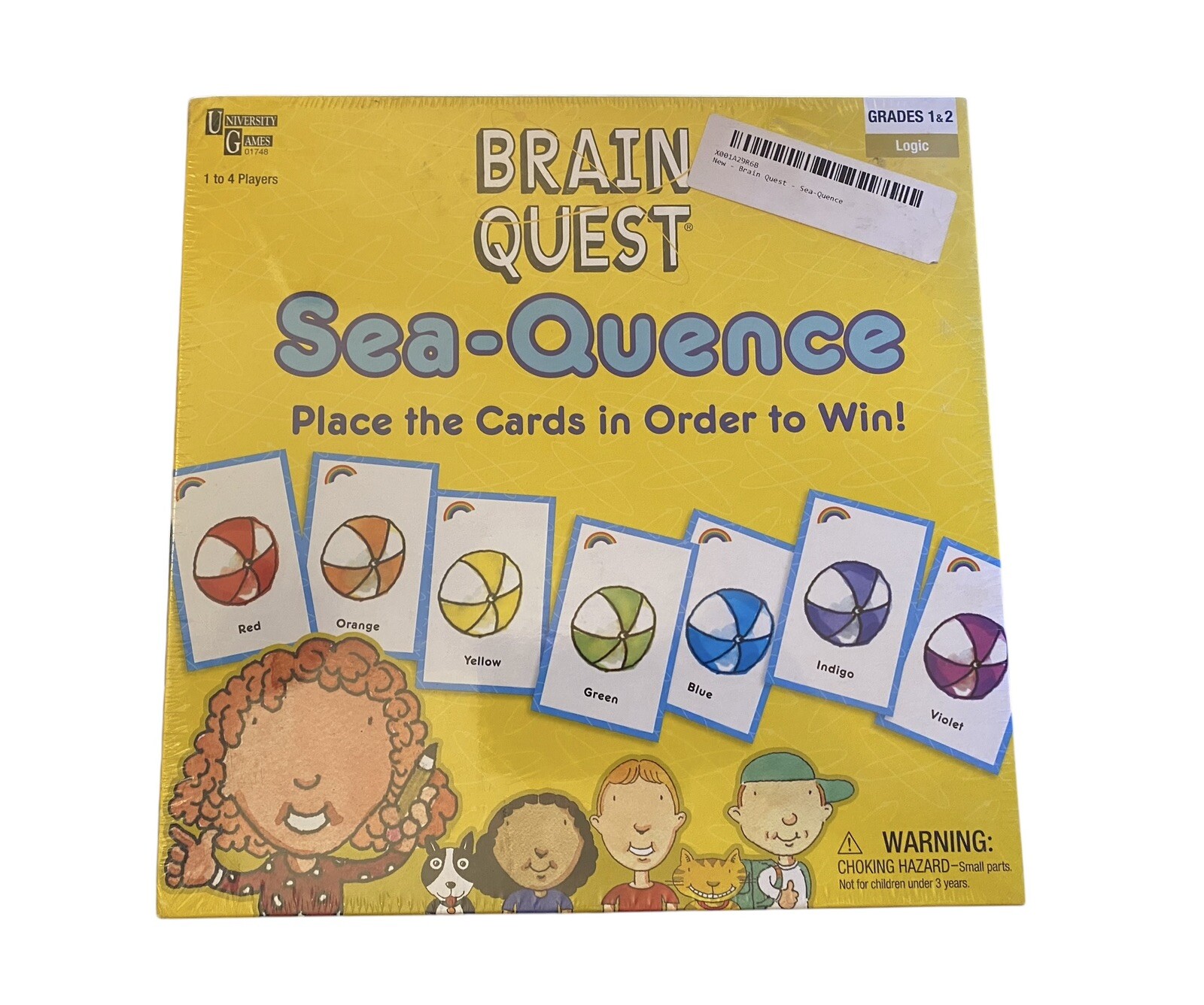 Brain Quest Logic Sea-Quence Logic Board Game Card Game by University Games