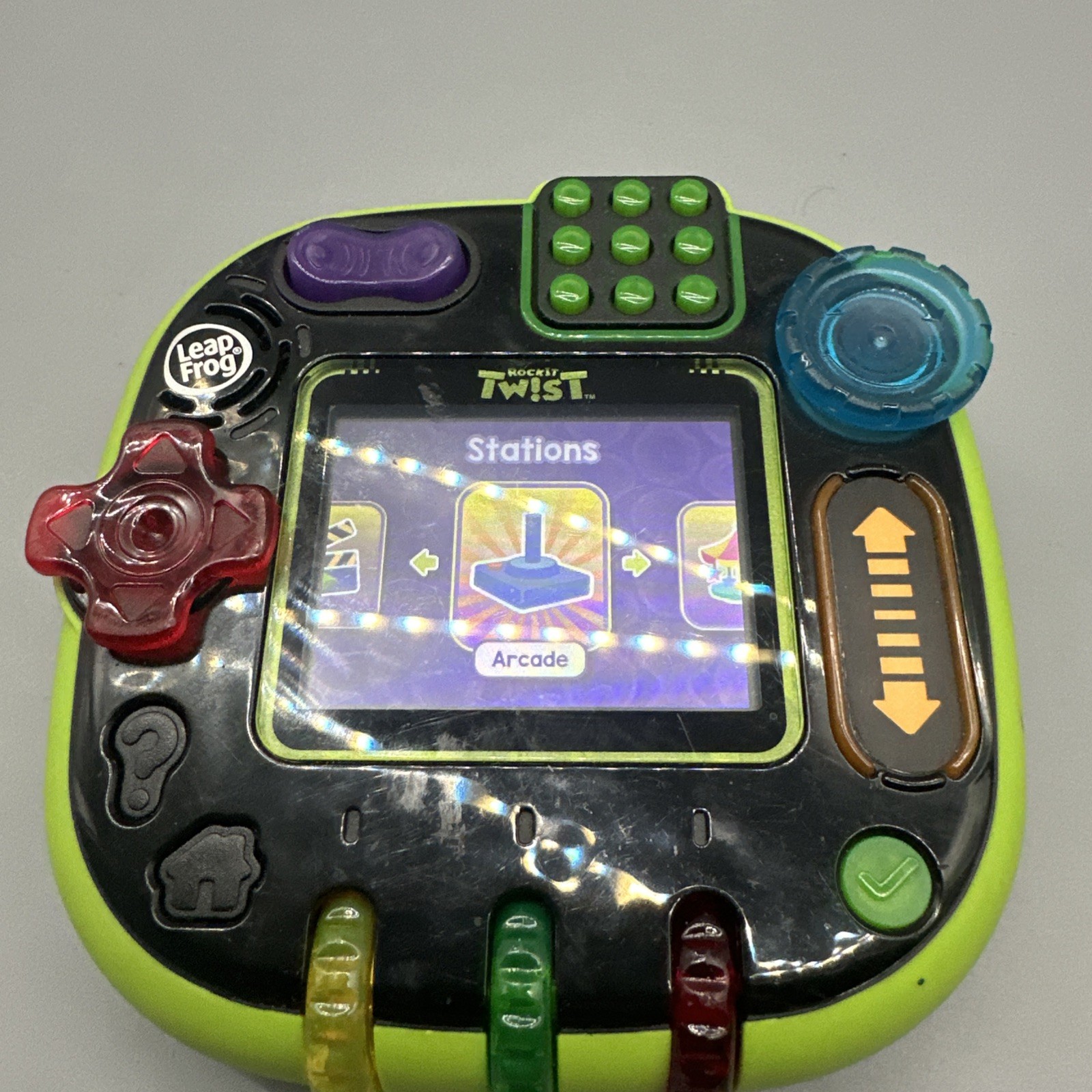 Leapfrog Rockit Twist Black/Green Button Control Handheld Learning Game System