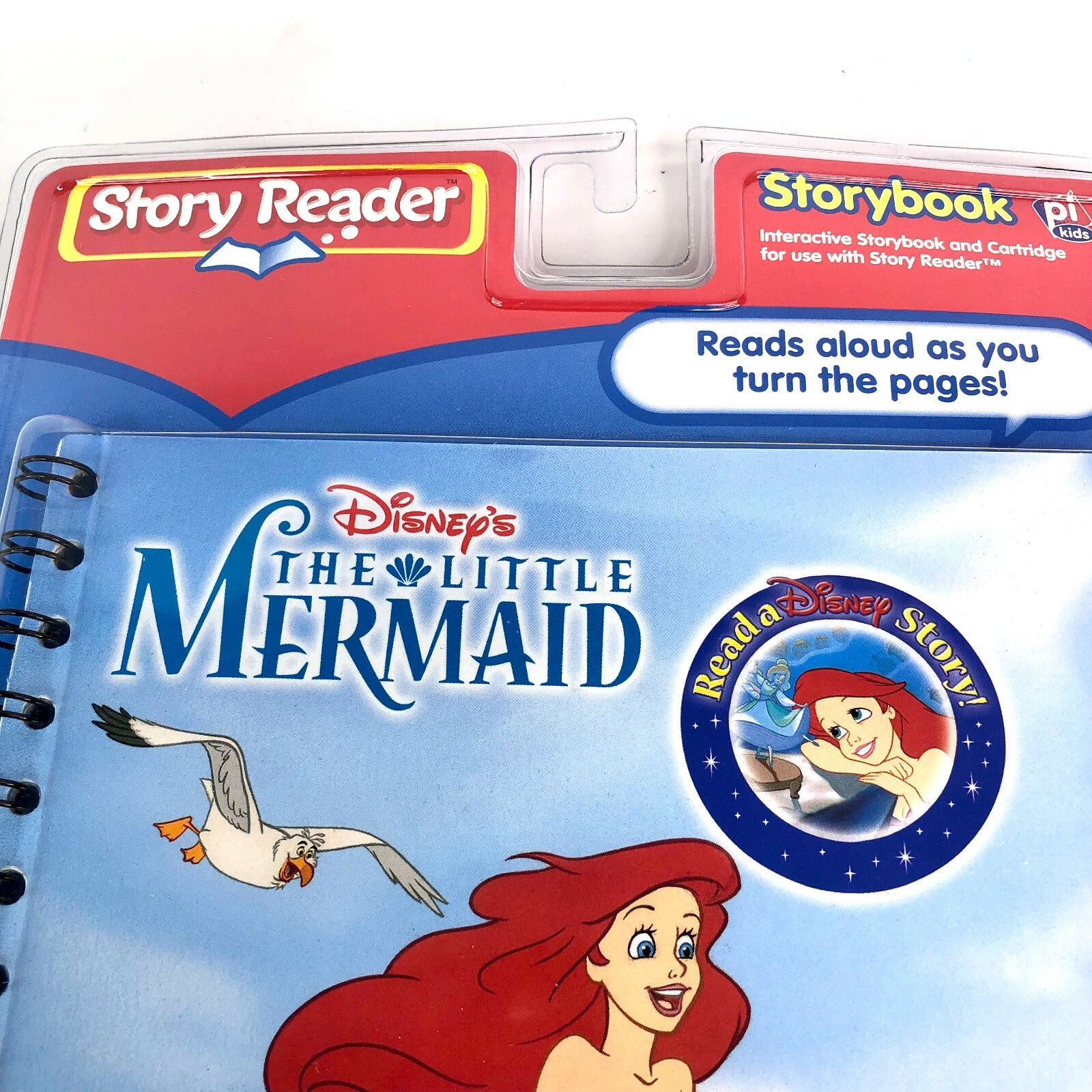 Story Reader – Disney The Little Mermaid Paperback Storybook 2004 – Book & Cart