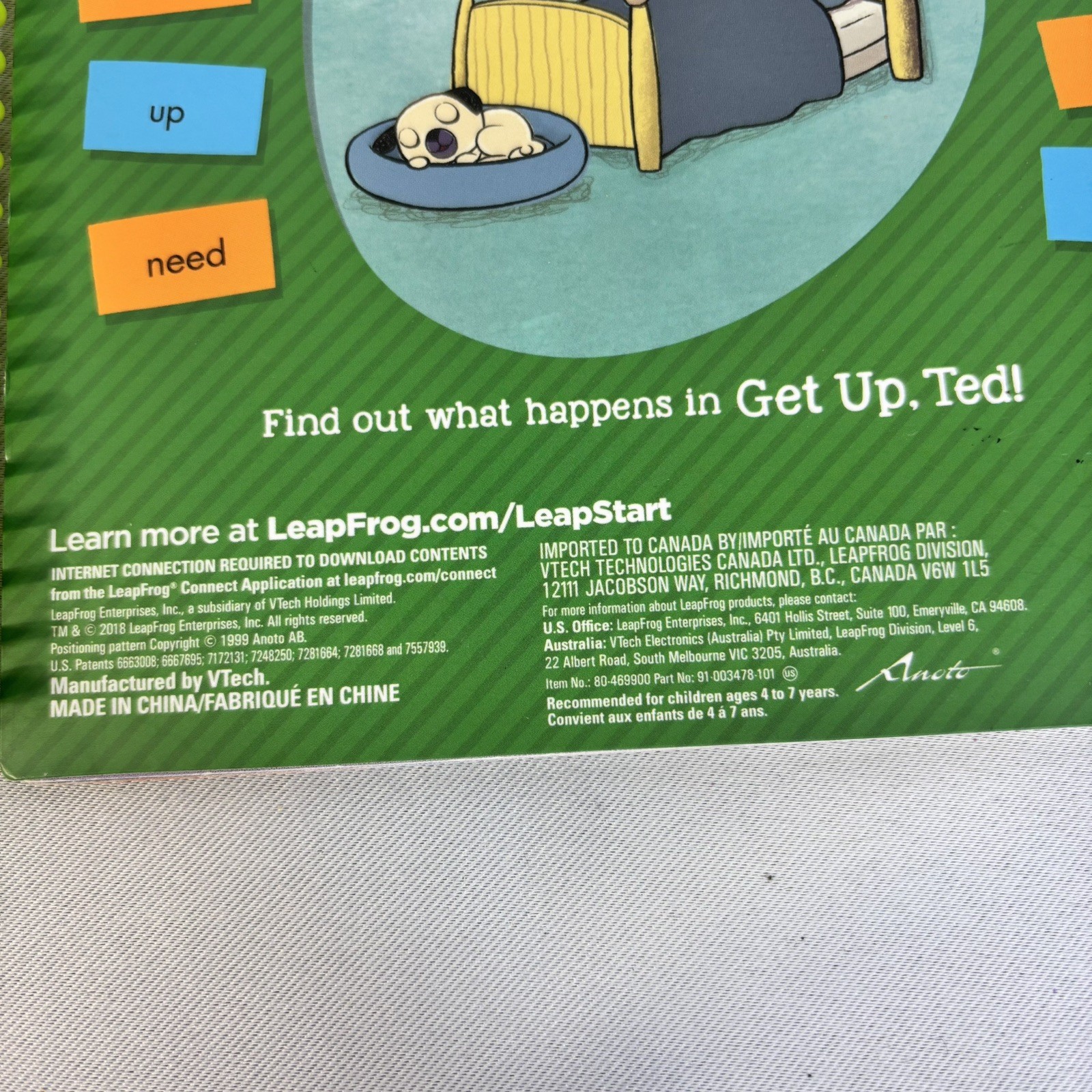 Leap Frog Leap Start Learn to Read Books Lot of 2 Aged 4-7 Short & Long A
