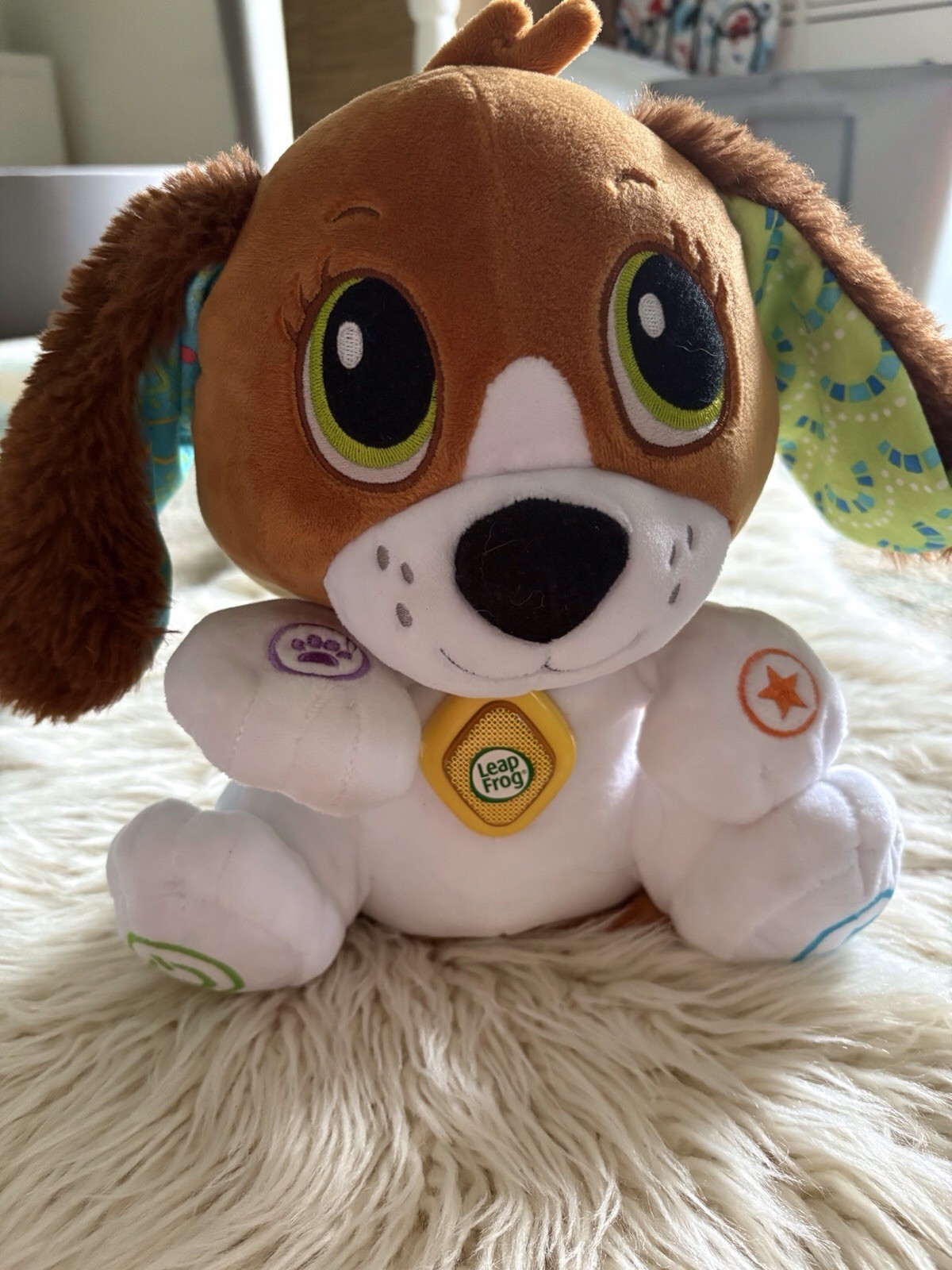 LeapFrog Speak & Learn Puppy Bailey Plush Interactive Learning Toy Baby NWOT