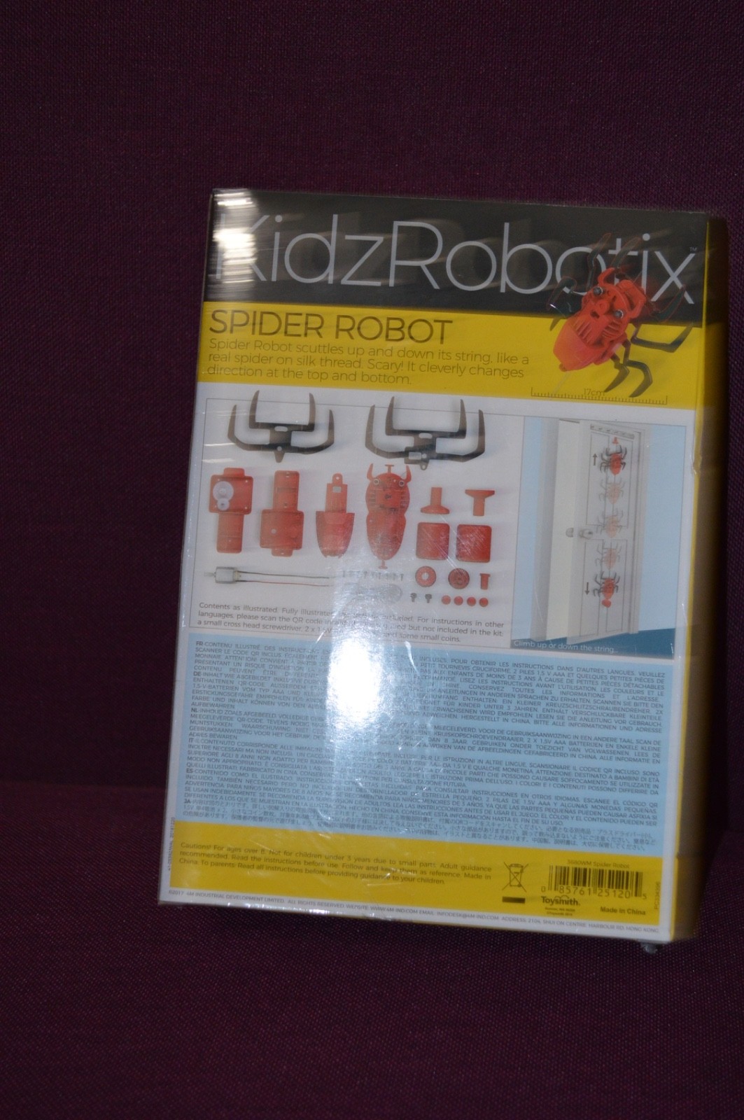 Toysmith Kidz Robotix Spider Robot ~ STEM ~ Climbs Its String – New Sealed SH